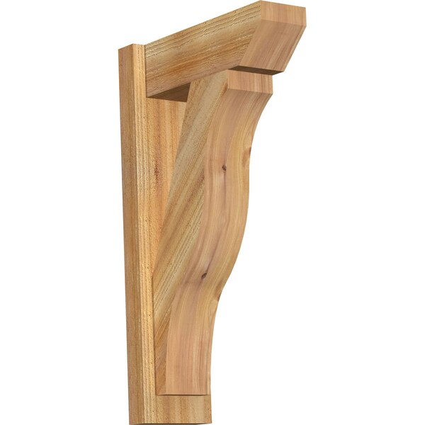 Ekena Millwork Funston Slat Rough Sawn Outlooker, Western Red Cedar, 6"W x 16"D x 28"H OUT06X16X28FST06RWR - main